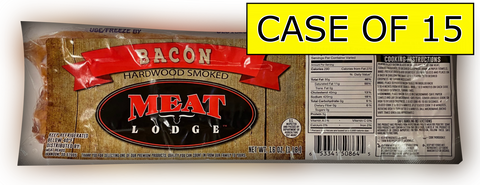 Hardwood Smoked Original Bacon - 1 LB.  CASE of 15