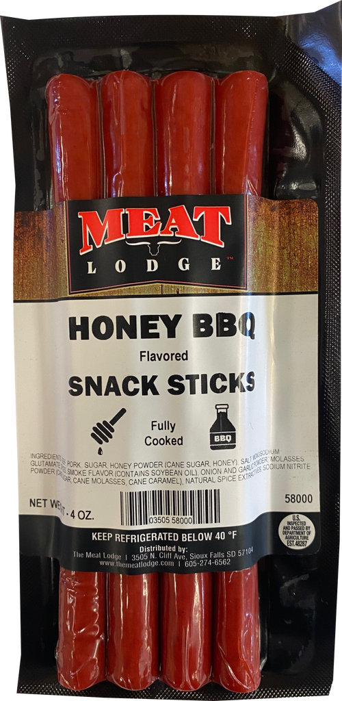 Honey BBQ Snack Sticks 6 Packages Meat Lodge