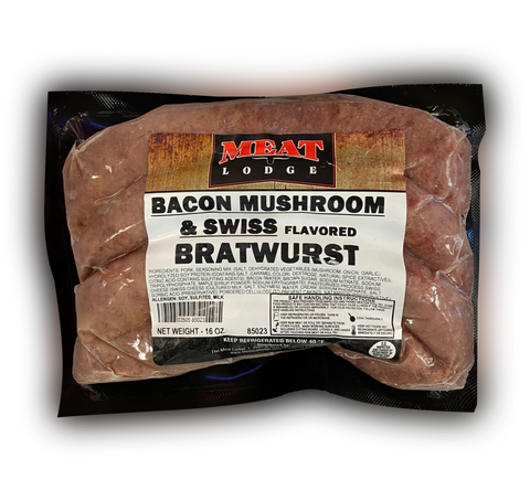 Bacon Mushroom & Swiss Bratwurst