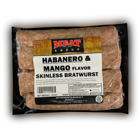 Habanero & Mango Skinless Bratwurst