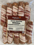 Bacon Wrapped Original Sausage Skewers