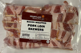 Bacon Wrapped Pork Loin Skewers